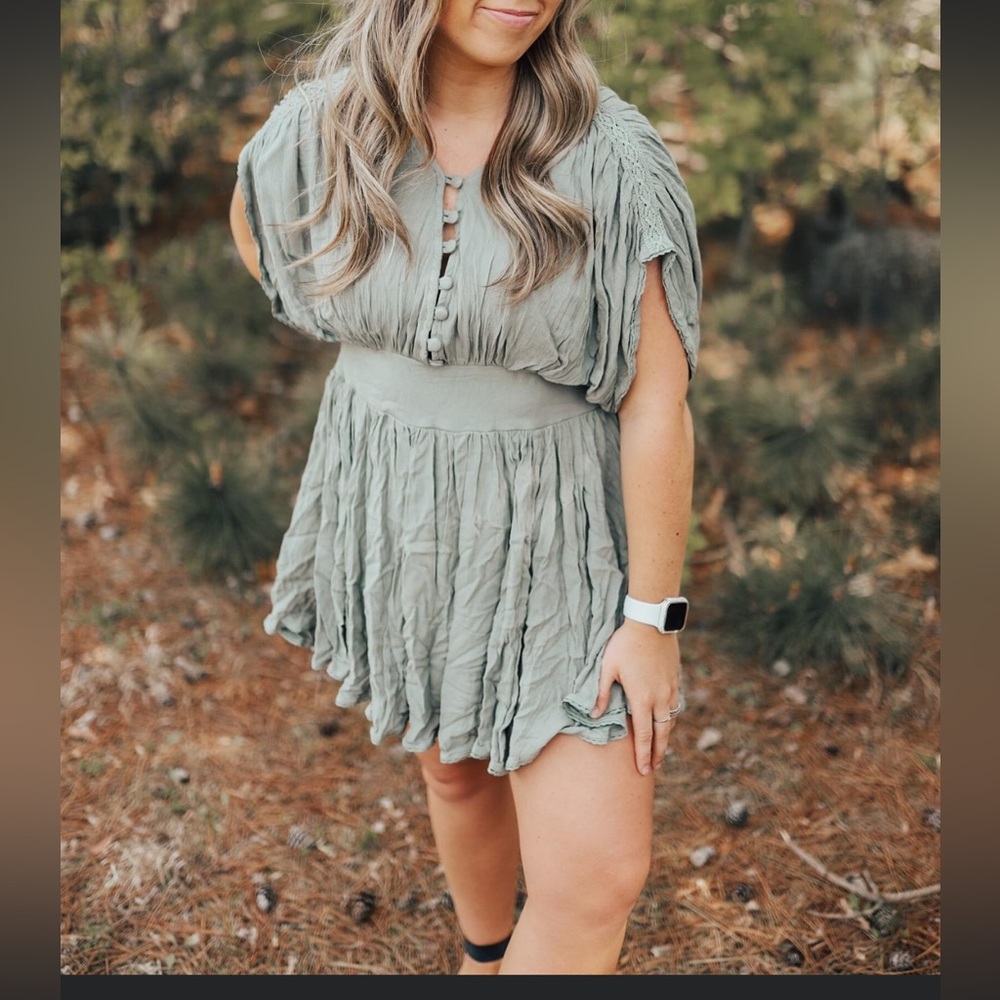 Mable sage green dress